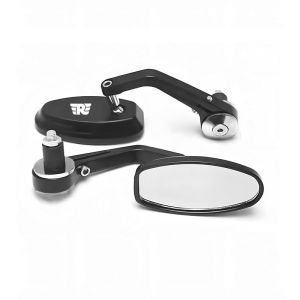 For Royal Enfield Bullet/Meteor/Classic 350 500 Interceptor 650 CNC Aluminium Motorcycle Handlebar End Rearview Mirrors