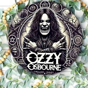 O-Ozzy Osbourne Aluminum Wall Art – Durable Metal Decor High-Quality Music Memorabilia | Gothic Halloween Christmas Gift