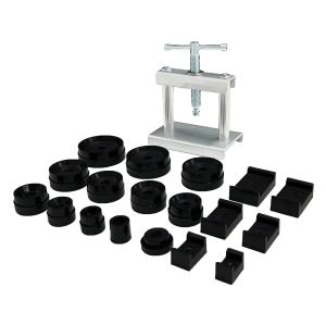 23PCS Professional นาฬิกากดชุดนาฬิกาสําหรับกรณีปิดเครื่องมือ & FITTING Dies นาฬิกาซ่อมเครื่องมือ Die Kit สําหรับช่างซ่อมนาฬิกา