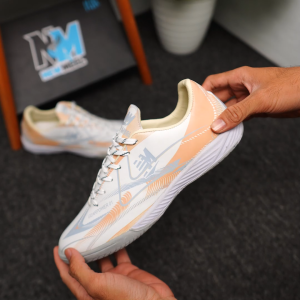 Newmeel Sepatu Futsal Gearpower 0.1 Putih Grey
