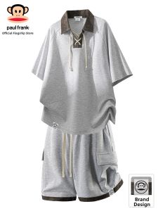 Paul Frank | Retro Tie Design Lightweight Loose Fit Summer Casual Sport Set