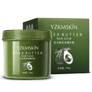 YZKMSKIN Body Scrub Niacinamide Exfoliating Remove Chicken Skin Anti-wrinkle 250g Shea Butter Whitening And Moisturizing Body Scrub Exfoliation
