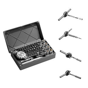 40/64/66in1 Precision Hand Screwdriver Set Magnetic Assembly 1/4 Inch Bit for Repairing Mobile Phones Computers Cameras Bicycles