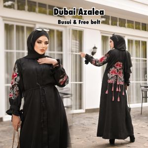 GAMIS ABAYA AZALEA FREE BELT TERBARU DUBAI