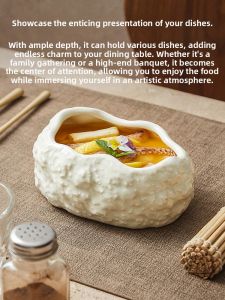 YOGEHOME | Rock Texture Deepening Plate Ceramic Dinner Plate