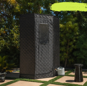 Full Size Portable Personal Steam Sauna Tent with 4L 2000W Steam Generator Remote Control Foldable Chair Timer by Arctic Recovery