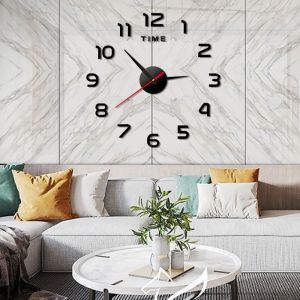 DIY Creative 3D Digit Wall Clock Acrylic Silent Digital Mirror Stickers for Living Room Bedroom Kitchen Decoration