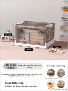 XINGYOU | Hộp Lưu Trữ Sách Gập Minh Bạch