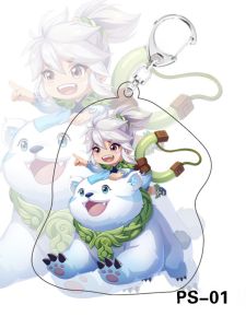Aguduo Keychain Schoolbag Small Pendant Pendant Q Acrylic Double-Sided Student King Glory Surrounding the Game