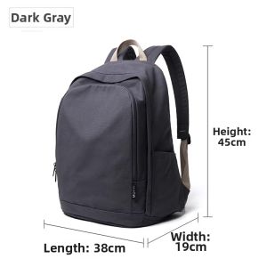 MOYYI | Canvas Mens Business Large Capacity Lightweight Travel Commuter Backpack