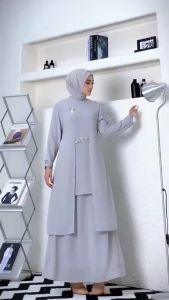 BENING JAYA KEBAYA - Set Rok Kurung Melayu Paula Include Pashmina