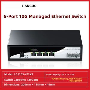 LIANGUO | Ethernet Switch 2 Fiber 4 Electric Ports