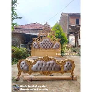 DIPAN RANJANG TEMPAT TIDUR KAYU JATI UKIR JEPARA TEMPAT TIDUR SULTAN