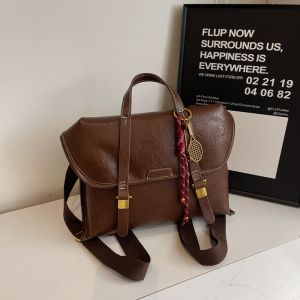 Casual Large Capacity Womens Backpack 2025 New Style College Student Double Shoulder Bag Simple Fashion Tote Bag for Youth