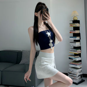 MiiOW | กระโปรงทรงเอเอวสูง ทรงยูจีน ทรงกีฬา ทรงบาง สำหรับผู้หญิงในช่วงฤดูร้อน กระโปรงทรงเอป้องกันแสง กระโปรงสั้นสีพื้น