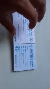 Gcash Transaction Slip with Customer Copy