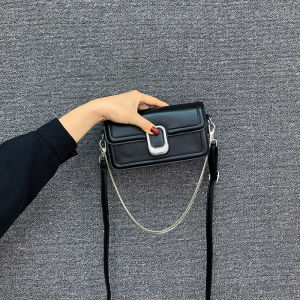 Casual Versatile Womens Bag 2025 New Summer Quality Small Square Crossbody Bag Korean Style Soft PU Leather Magnetic Buckle
