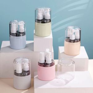 Travel Cosmetics Storage Bottle 4-in-1 Set Shampoo Shower Gel Spray Lotion Bottle Combination Portable Storage