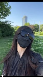 Khẩu Trang Vải Golovejoy Che Full Mặt  Chống Tia UV Chống Bụi Mịn Chất Liệu Vải Mát