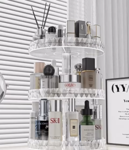 >SG Stock> 360 Degree Rotating Rack Makeup Rack Makeup Holder Makeup Stand Cosmetics Rack Cosmetics Stand Cosmetics Holder Perfumes Rack Perfumes Holder Perfumes Stand Desktop Rack Desktop Shelf Kitchen Rack Kitchen Shelf Cup Holder Cup Stand