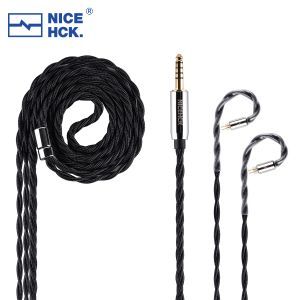 NICEHCK BlackDawn Earphone Cable 5N Silver Plated OFC IEM Wire 2Pin/QDC 4.4mm for CHU II ZERO EDX PRO DB2 QUE In Ear Monitor ZVX