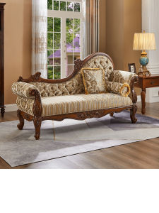 American Style Solid Wood Chaise Longue Living Room Balcony Casual Princess Bean Bag Sofa Bedroom Beauty Bed European Style Chaise Longue