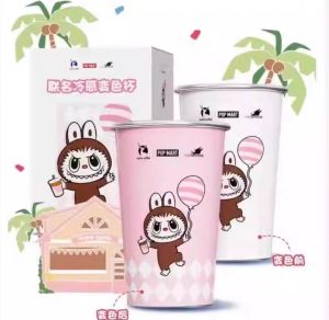 Ready Stock Gift 2025 Labubu Cup 冷感变色杯