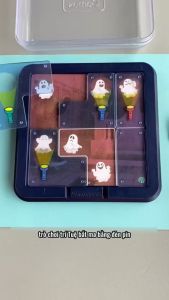 Board Game xếp hình đèn pin bắt ma Ghost Catchers 30 thẻ 60 câu đố thông minh sáng tạo cho bé - Đồ chơi thông minh - SP0372