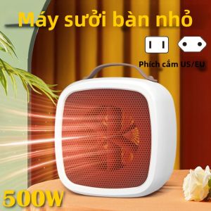 Máy Sưởi Gốm Mini Di Động 500W Làm Nóng Nhanh Quạt Sưởi PTC Dùng Cho Bàn Làm Việc Trong Nhà Văn Phòng Mùa Đông Gia Đình Máy Sưởi Không Khí Ấm Áp