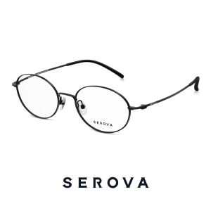 Serova | Oval Small Frame Titanium Frame Eyeglasses