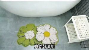 Diatomite Bathroom Mat Super Absorbent Floor Mat Soft Diatomite Mat Anti Slip Toilet Bath Mat