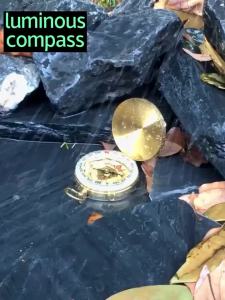 Survival Pocket Compass Luminous Glow Metal Navigation Tool Portable Waterproof Outdoor Gear for Hiking Camping Hunting