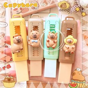 Retractable Capybara Eraser Capybara Drawing Eraser Push-Pull Eraser Birthday Gifts For Kids School Stationery Office Supplies