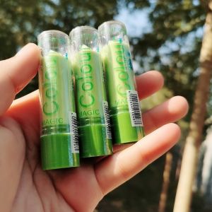 Son Môi Màu Hồng Thay Đổi Màu HengFang Dưỡng Ẩm Chống Dính Cốc Cho Học Sinh Son Môi Thay Đổi Nhiệt Độ Màu Xanh Lá Cây