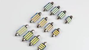 2PCS 12V C10W C5W LED Canbus Festoon Bóng Đèn 31mm 36mm 39mm 41mm 6000K Trắng Nội Thất Ô Tô Mái Vòm Đọc Biển Số Đèn