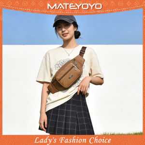MATEYOYO  Chest Bag Waist Bag Waterproof PU Bag Sports Bag Large Capacity Casual Bag Messenger Bag  Outdoor Fitness Bag Travel Bag Business Bag For Men Women