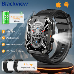 2025 Blackview New W70Pro Outdoor Smartwatch with Emergency Lighting Compass 2.01 TFT HD Screen 900mAh Battery Watches for Man
