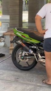 SLINCER KNALPOT NINJA SS/R/RR/SS/RX KING/SATRIA 2TAK FULL CARBON ASLI PANJANG 30CM ORIGINAL WINSPEED PERFORMACE