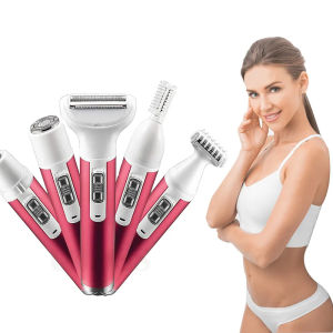 5 in 1 Electric Hair Remover Rechargeable Lady Shaver Nose Hair Trimmer Eyebrow Shaper