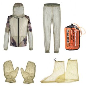 Outdoor Camping Mosquito Proof Sun Protection Clothing Net Hat Full Body Suit Quick Dry Breathable Lightweight Polyester