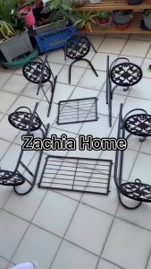 Shiok Living 🚀 6/9 Layer European Flower Plant Rack Pokok Bunga Bertingkat Balcony Garden Indoor Outdoor