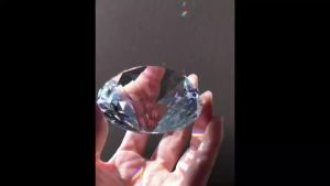 50mm Colors Cut Glass Giant Crystal Diamond Shaped Paperweight Decor Diy Jewelry Craft Gemstone Wedding Christmas Ornament Gifts