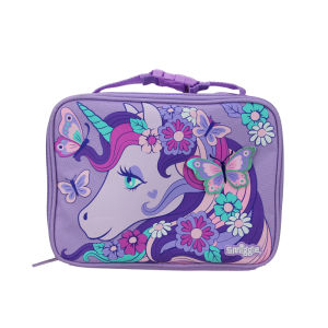 Australia smiggle original childrens lunch bag girl handbag purple butterfly unicorn outdoor insulation bags 9 inches