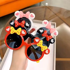 Childrens  Sunglasses Fashion Baby Cute Cartoon Anti UV Eye Protection Mickey Sunglasses Toys Outdoor Shade Eyewear for Girls Kids