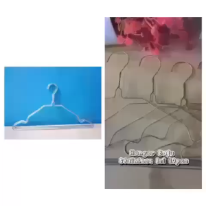 { NY ACC } 1 Set Isi 10 PCS Gantungan Baju Stainless / Hanger Kawat