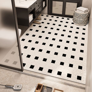 French Style Bathroom Silk Circle Mat Anti-Slip Water Proof Hollow out Foot Pad Whole Layout Sink under Door Mat Home Decor