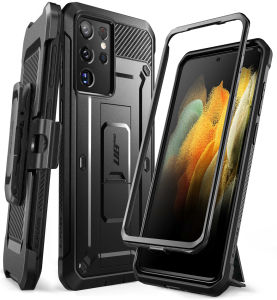 SUPCASE Unicorn Beetle Pro Series Case for Samsung Galaxy S21 Ultra 5G 2021 Release Full Body Dual Layer Rugged Kickstand Case with S Pen Slot