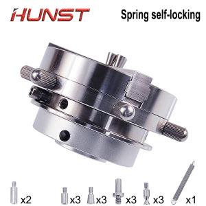Hunst D69 Auto Lock Rotary Attachment CNC Router Laser Marking Machine Rotary Axis Chuck for Ring Bracelet Jewelry Engraving.