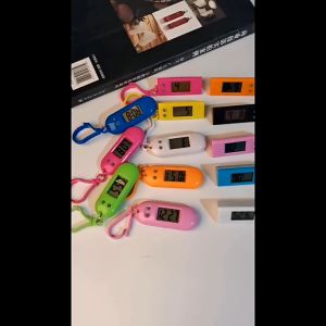 Jam Mini Lcd Digital Untuk Meja Dashboard / Gantungan Kunci Jam serbaguna - Jam gantungan Multifungsi
