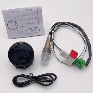 RYSJM | Digital 52mm Air Fuel Ratio Gauge LED Digital Display With Narrowband O2 Oxygen Sensor 06J906262AA for Gasoline Car 12V
